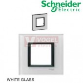 MGU680027C2 Unica Class - Krycí rámeček jednonásobný, White glass