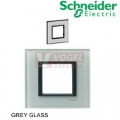 MGU680027C3 Unica Class - Krycí rámeček jednonásobný, Grey glass