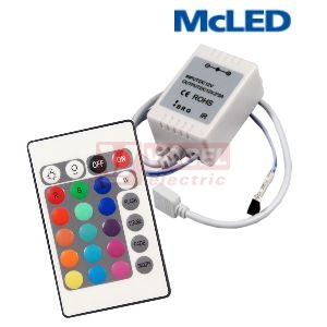 IR RGB dalkovy ovladac, 13 modu + prijimac, rozmer L50xW35xH22mm (113.007.10.0)