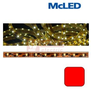 LED pásek SMD3528 červený, DC12V, IP68, š=10mm x v 5mm, bílá PCB pásek, 60 LED/metr (121.220.10.0)