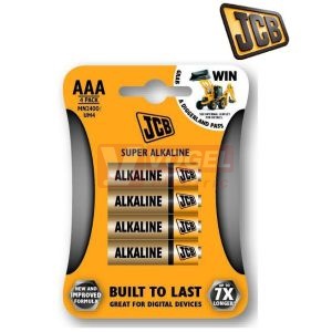 Baterie  1,50 V LR03 mikro alkalická, JCB, blistr 4ks (S5337) (vel.AAA)