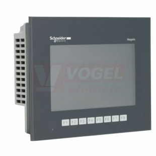HMIGTO3510 Graf. panel Magelis HMIGTO 800x480 pixel WVGA- 7.0" TFT - 96MB, 8 funkcí,Lithiová baterie pro interní RAM, autonomie 100 dnů, doba nabíjení 5dnů, živ.baterie 10let, dotykový displej, 16 úrovní jasu, 24VDC, LED signalizace