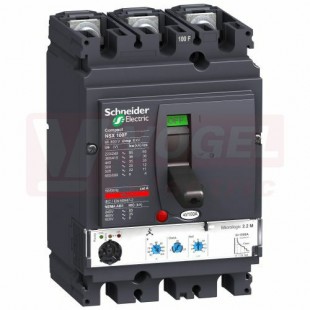 LV429772 3P3D MICROLOGIC 2.2 40A NSX100F, jistič výkovový 36kA 380/415VAC pro energetiku