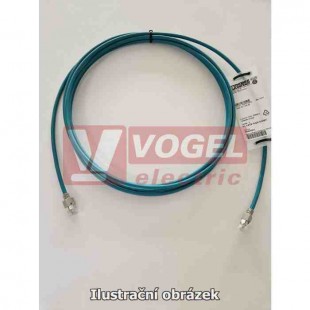 FL CAT5 FLEX CONF/LI/3M kabel CAT5-SF/UTP, 2x2x0,14mm2, stíněný, barva vodní modř RAL 5021, Line (přímý), koncovky RJ45/RJ45 (2744843 3M LI)