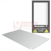 CC-M 85/54 4X3 AL MetalliCard značení přístrojů, štítek hliníkový stříbrný s 4x otvory pr.3,3mm, v54mm x š85mm (1327800000)