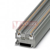 PT 1,5/S svorka řadová, PUSH-IN, šedá, přípojky 1/1, š=3,5mm (3208100)