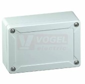 TG ABS 1208-6-o  plastová skříňka 122x 82x55mm, víko šedé, hladké stěny, IP66/67, RAL7035, materiál ABS