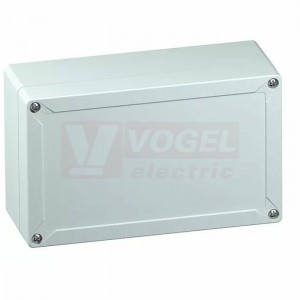 TG ABS 2012-9-o  plastová skříňka š202xd122xh90mm, víko šedé, hladké stěny, IP66/67, RAL7035, materiál ABS