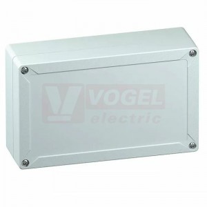 TG ABS 2012-8-o  plastová skříňka 202x122x75mm, víko šedé, hladké stěny, IP66, RAL7035, materiál ABS