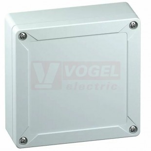 TG ABS 1212-6-o  plastová skříňka 124x122x55mm, víko šedé, hladké stěny, IP66/67, RAL7035, materiál ABS