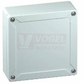 TG ABS 1212-6-o  plastová skříňka 124x122x55mm, víko šedé, hladké stěny, IP66/67, RAL7035, materiál ABS