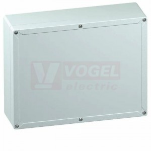 TG PC 3023-11-o plastová skříňka, š302xd232xv110mm, víko šedé, hladké stěny, IP66/67, RAL7035, materiál PC