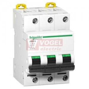 Jistič 3P  13A D iDPN N (A9N21728)  6kA Acti9 Clario