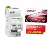 Chránič komb. 1P+N  16A B  30mA AC (A9D55616P) iDPN N Vigi - karta CCS 200kč na pohonné hmoty AKCE RESI