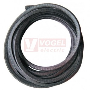 Chránič hran pro 1-2mm,  s ocelovou výztuhou, materiál PVC, barva černá