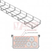 Žlab drátěný 150x 50 MERKUR 2 150/50 "GZ"  galvanický zinek  - vzdálenost podpěr cca 1,8m (ARK - 211130)