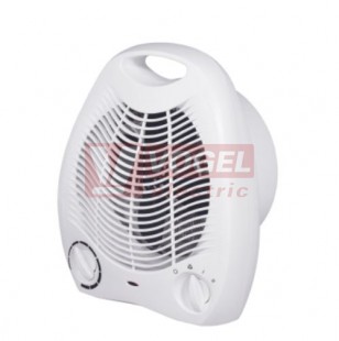 Ventilátor FK1 Teplovzdušný 2000W, přenosný, regulovatelný výkon + termostat,  rozměry: 265 x 210 x 110 mm