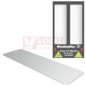 CC-M 85/27 ST MetalliCard, značení přístrojů, štítek nerezová ocel 1.4301 stříbrný bez otvorů, v27mm x v85mm (1327670000)