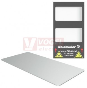 CC-M 30/60 AL MetalliCard, značení přístrojů, štítek hliníkový stříbrný bez otvorů 60x30 mm (1327680000)