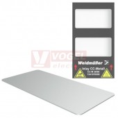 CC-M 30/60 ST MetalliCard, značení přístrojů, štítek nerezová ocel 1.4301 stříbrný bez otvorů, v30mm x š60mm (1327690000)