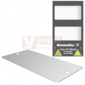CC-M 30/60 2X3 ST MetalliCard značení přístrojů, štítek nerezová ocel 1.4301 stříbrný s 2x otvory pr.3,3mm, v30mm x š60mm (1327870000)