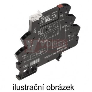 TOZ 120VAC RC 24VDC2A  TERMSERIES polovodičové relé, POWER MOS-FET  1xpřep. 2A 3-33VDC, patice š=6,4mm, pružin.svorky (1127350000)