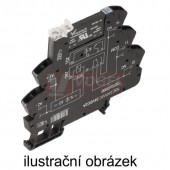 TOZ 24-230VUC 24VDC2A  TERMSERIES polovodičové relé, POWER MOS-FET  1xpřep. 2A 3-33VDC, patice š=6,4mm, pružin.svorky (1127380000)