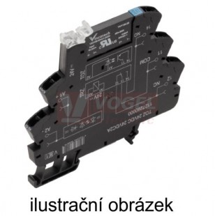 TOZ 5VDC 230VAC1A  TERMSERIES polovodičové relé, Triac 1xpřep. 1A 24-230VAC, patice š=6,4mm, pružin.svorky (1127510000)