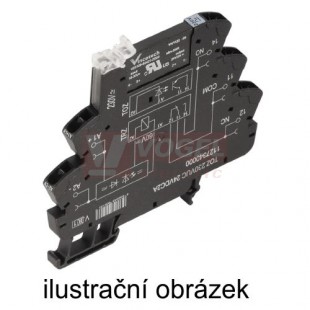 TOZ 24VUC 48VDC0,1A  TERMSERIES polovodičové relé, bipolar.tranzistor 1xpřep. 100mA 3-48VDC, patice š=6,4mm, pružin.svorky (1127060000)