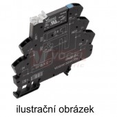 TOZ 5VDC 48VDC0,1A  TERMSERIES polovodičové relé, bipolar.tranzistor 1xpřep. 100mA 3-48VDC, patice š=6,4mm, pružin.svorky (1127030000)