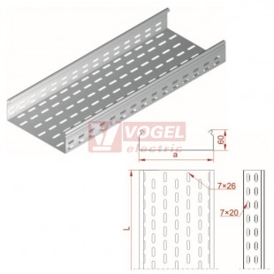 Žlab perf šxv 100x 60 KCP100H60/3 N š100xv 60mm, tl.1,5mm (161410)