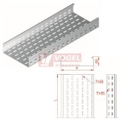 Žlab perf šxv 100x 60 KCP100H60/3 N š100xv 60mm, tl.1,5mm (161410)