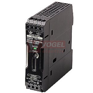 Zdroj spínaný 1f 24VDC  0,6A  (S8VK-G01524) 15W, řada PRO, švh 22,5x90x90mm, úč.90%, 100-240VAC, na DIN lištu, plastové tělo, ADJ -10 až +15%, provoz.teplota -40 až +70 °C
