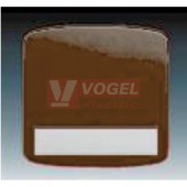 3558A-A00620 H Kryt spínače jednoduchý, s popisovým polem; hnědá - Tango