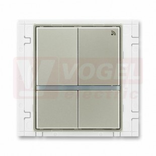 3299E-A11908 32 Vysílač RF signálu čtyřtlačítkový, nástěnný, 868 MHz; starostříbrná - Element, Time (Arbo)
