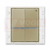 3299E-A11908 33 Vysílač RF signálu čtyřtlačítkový, nástěnný, 868 MHz; šampaňská - Element, Time (Arbo)