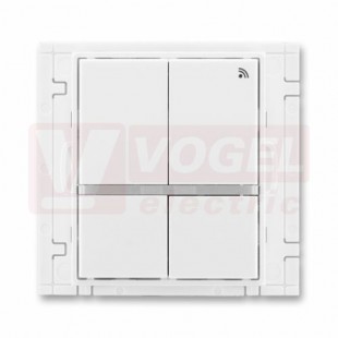 3299E-A11908 03 Vysílač RF signálu čtyřtlačítkový, nástěnný, 868 MHz; bílá/bílá - Element, Time (Arbo)