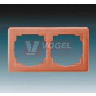 3901J-A00020 R3 Rámeček dvojnásobný, pro vodorovnou i svislou montáž; cihlová - Swing L