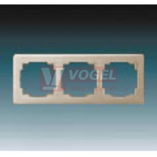 3901J-A00030 C3 Rámeček trojnásobný, pro vodorovnou i svislou montáž: mocca - Swing L