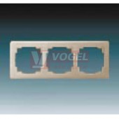 3901J-A00030 C3 Rámeček trojnásobný, pro vodorovnou i svislou montáž: mocca - Swing L