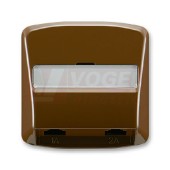 5013A-A00215 H Kryt zásuvky telefonní, dvojnásobné (pro přístroj 5013U); hnědá - Tango