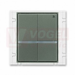 3299E-A11908 34 Vysílač RF signálu čtyřtlačítkový, nástěnný, 868 MHz; antracitová - Element, Time (Arbo)
