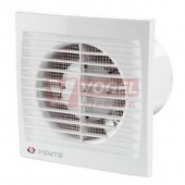 Ventilátor VENTS 100 S, 230V/14W, 95m3/h, základní provedení, barva bílá, 150x150mm, IP34