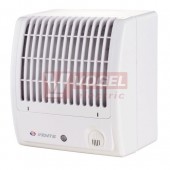 Ventilátor VENTS 100 CF - radiální, 230VAC/16W, zpětná klapka, montáž na omítku, 36dB, IP24, bílý, 98m3/h