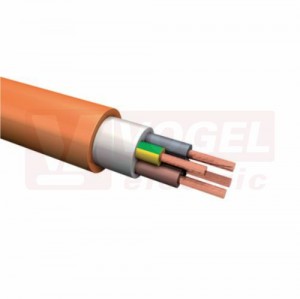 NHXH-J  5x 1,5mm2 FE180/E30 kabel bezhalogenový, nehořlavý, plášť oranžový