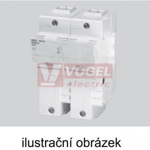 OPVA22-1N  Odpínač válcových pojistek 22x58, 1P+N  provedení bez signalizace, max. 100A/690VAC (41029)