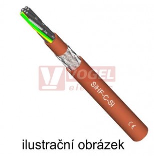 SiHF-C-Si  7x 0,75 kabel silikonový stíněný bezhalogenový, teplotně odolný -60°C až +180°C
