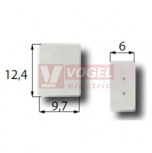 Koncovka LED pásku o šířce 8mm, IP68, s dvěma otvory (110.016.90.1)