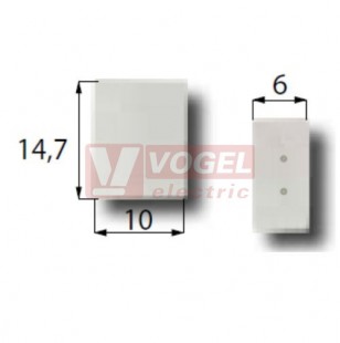 Koncovka LED pásku o šířce 10mm, IP68, s dvěma otvory (110.029.90.1)