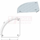 Víko oblouku 90°  DFB 90 100 (7129610)